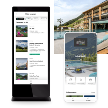 Interactive guest experiences directly on-site