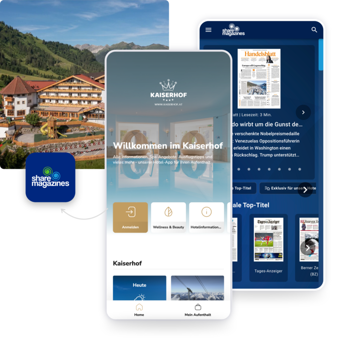 View startpage of the hotel Kaiserhof