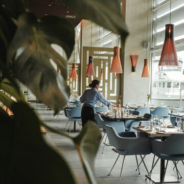 Innenansicht eines Restaurants